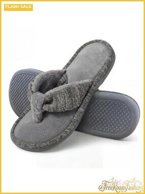 Memory Foam Spa Thong Flip Flops Cozy Slippers